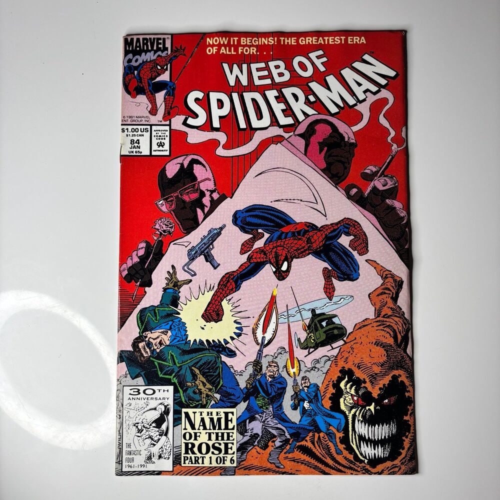 Web of Spider-Man #84 (1992) Name of the Rose Pt 1 - Hobgoblin Kingpin Cameo